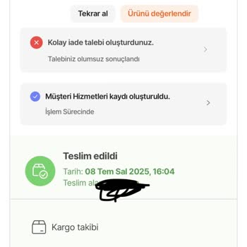Kimyasal Tatlı Ürün İade Talebim Haksız Yere Reddedildi