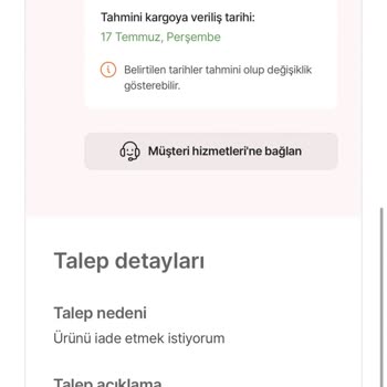 Kimyasal Tatlı Ürün İade Talebim Haksız Yere Reddedildi
