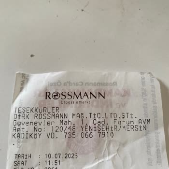 Rossmann Mağazasında İade Ve Müşteri Hizmeti Sorunu