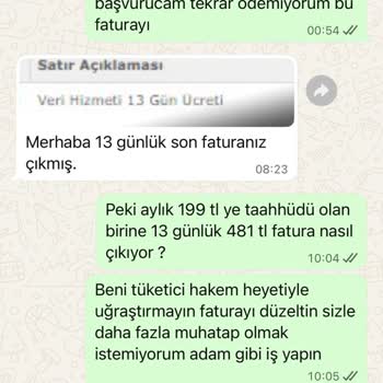 Taahhüt Süresi Bitmeden Haksız Fatura Talebi Ve Yanıltıcı Bilgilendirme