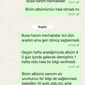 Aldığımız Fotoğrafçılık Hizmeti Sonrası Büyük Hayal Kırıklığı