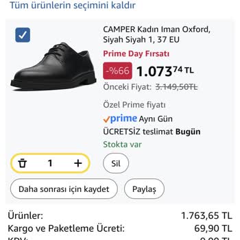 Amazon Prime Günlerinde Ayakkabı İndirimi Ödeme Ekranında Geçerli Olmadı