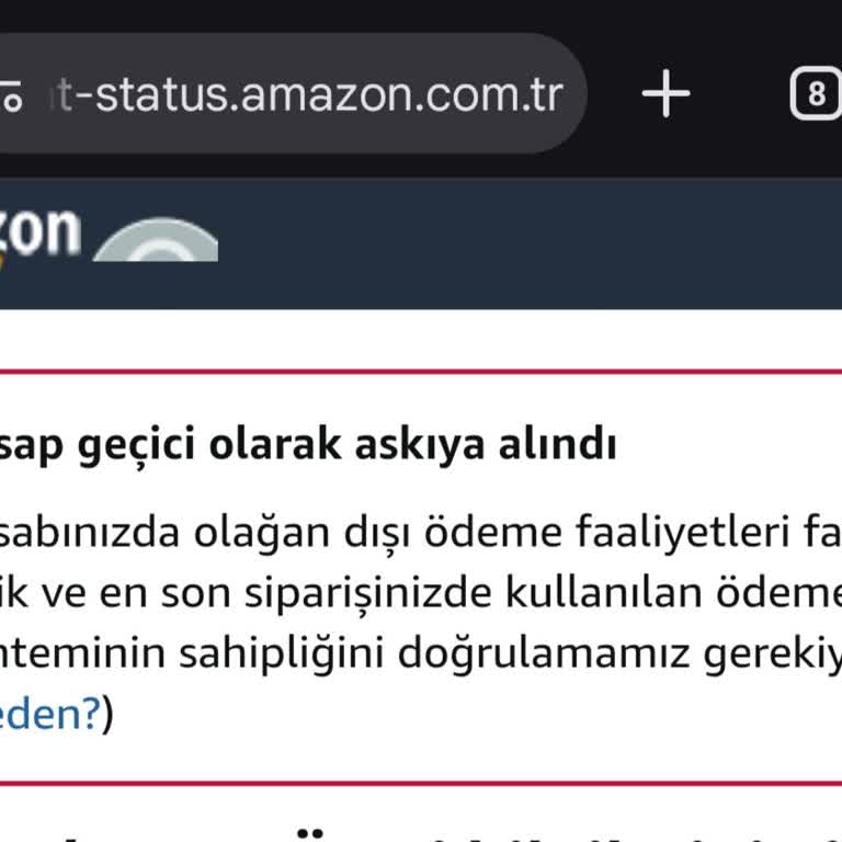 Amazon Prime Hesabım Haksız Yere Askıya Alındı, Mağduriyetim Giderilmiyor