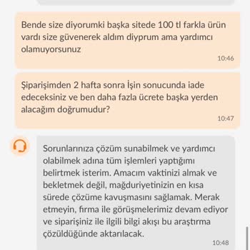 Siparişin Teslim Edilmemesi Ve Fiyat Farkı Sorunu