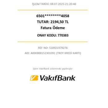 VakıfBank Troy Logolu Kartla Vergi Ödemesinde Taksit Yapılmaması Ve Müşteri Ayrımcılığı