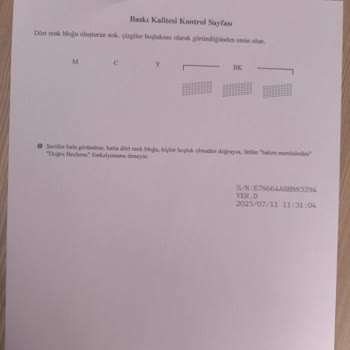 Brother DCP-T510W Yazıcıda Renkli Ve Net Baskı Sorunu