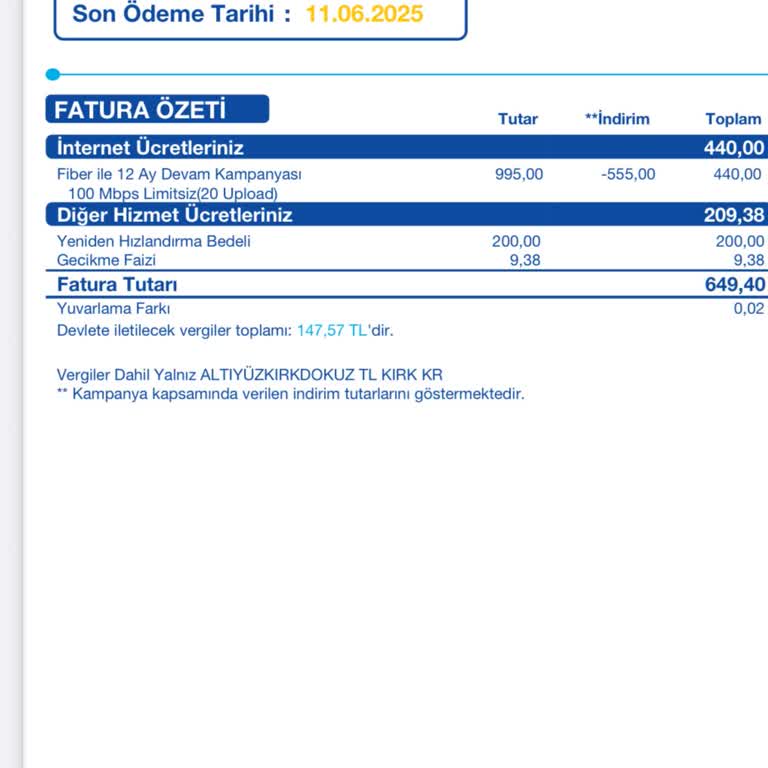 Geciken Fatura Nedeniyle Haksız Ücret Ve Hız Düşürme!