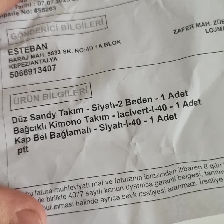 Yanlış Ürün Gönderimi Sonrası Kargo Ücreti Mağduriyeti