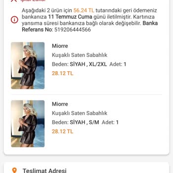 Ürün İptali Sonrası Plus Ücreti İade Edilmiyor