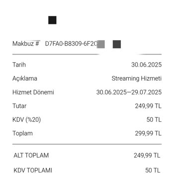 Netflix Ücretinin Çifte Tahsil Edilmesi Ve Vodafone Faturasına Yanlış Yansıtılması