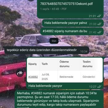 Kargo Takip Ve Ödeme Sorunlarına Yanıt Alamıyorum