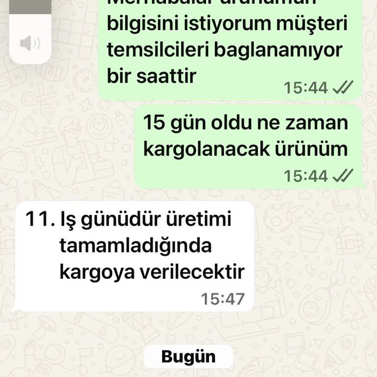 Siparişin Teslimat Sürecinde Yaşanan Gecikme Ve İletişim Sorunu