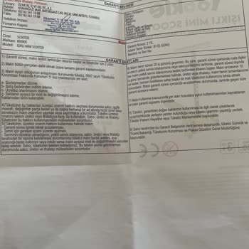 İkinci Günde Kırılan Scooter Ve Ulaşılmaz Müşteri Hizmetleri