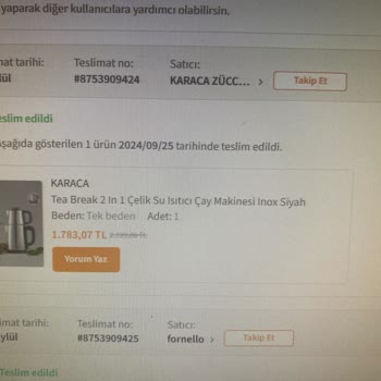 Karaca Çaycı Demliğinin Sapı Elimde Kaldı Fatura Da Yok