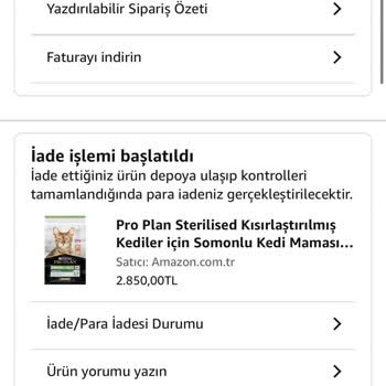 Amazon Siparişim Teslim Edilmeden İade Edildi, Para İadem Yapılmadı