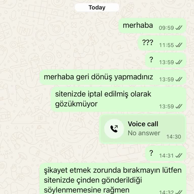 Eksik Bilgi Ve İptal Taleplerine Cevap Yok: Ücret İadesi Bekleniyor