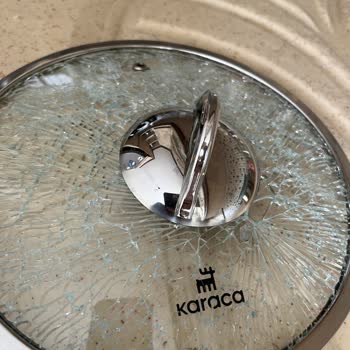 Makinede Yıkanan Karaca Tencere Kapağı Paramparça Oldu