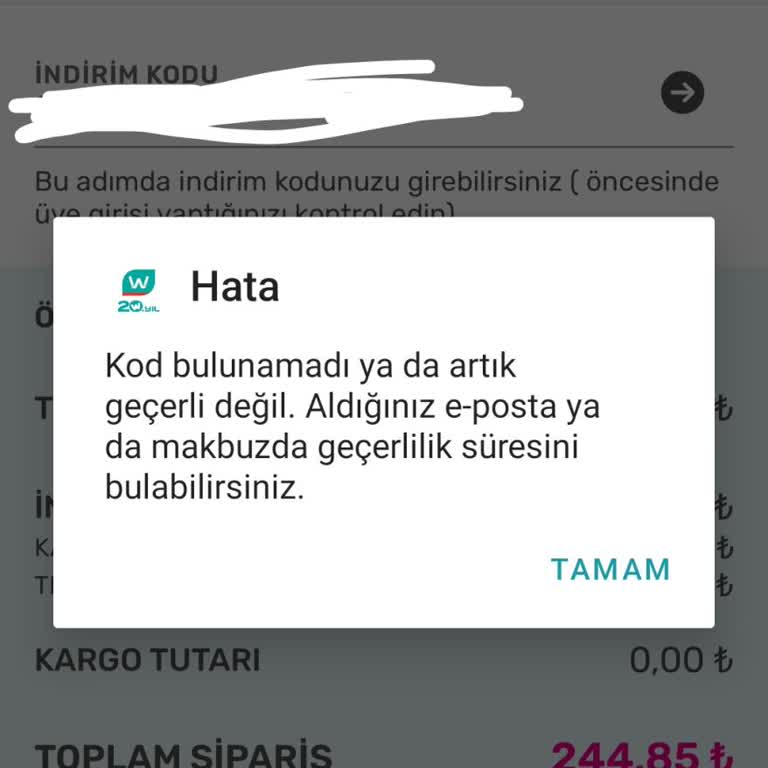Watsons Online İndirim Kodu Geçersiz Ve Müşteri Hizmetlerine Ulaşılamıyor