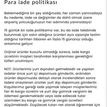 İade Süresinde Mağduriyet Ve Elbisenin Geri Gönderilmemesi