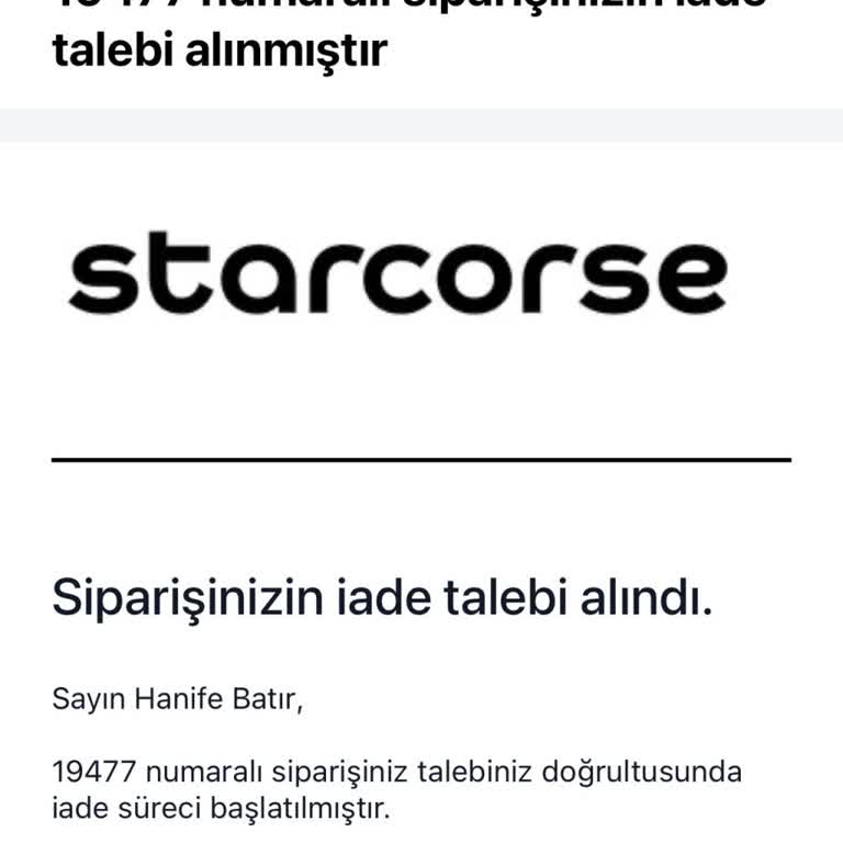 Starcorse Para İadesi Yapmıyor, Mağduriyet Yaşıyorum