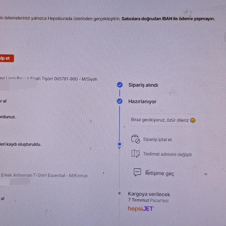 Kargoya Verilmeyen Ürünler Ve Yetersiz Müşteri Hizmetleri