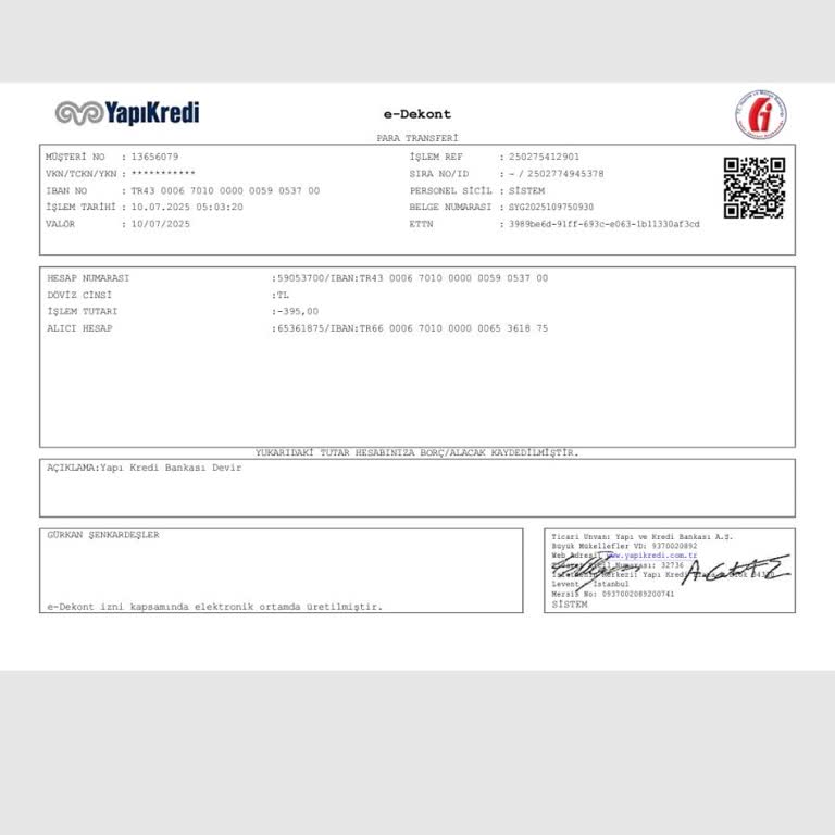 Haberim Olmadan Yatırım Hesabıma Ücret Aktarımı Yapıldı