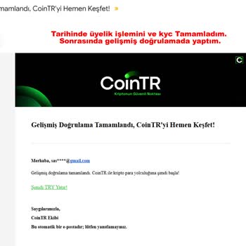 Cointr Kampanya Ödülünü Yatırmadı Güven Sorunu Yaşadım