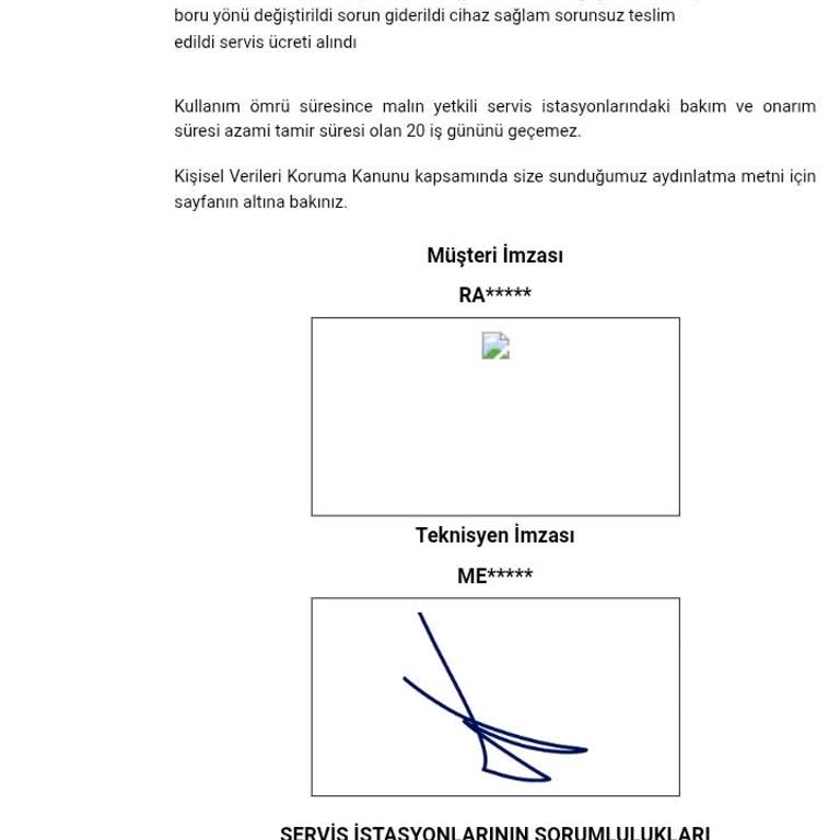 Yetkili Servisin Montaj Hatası Yüzünden Tekrar Ücret Talep Edilmesi Şaşkınlığı