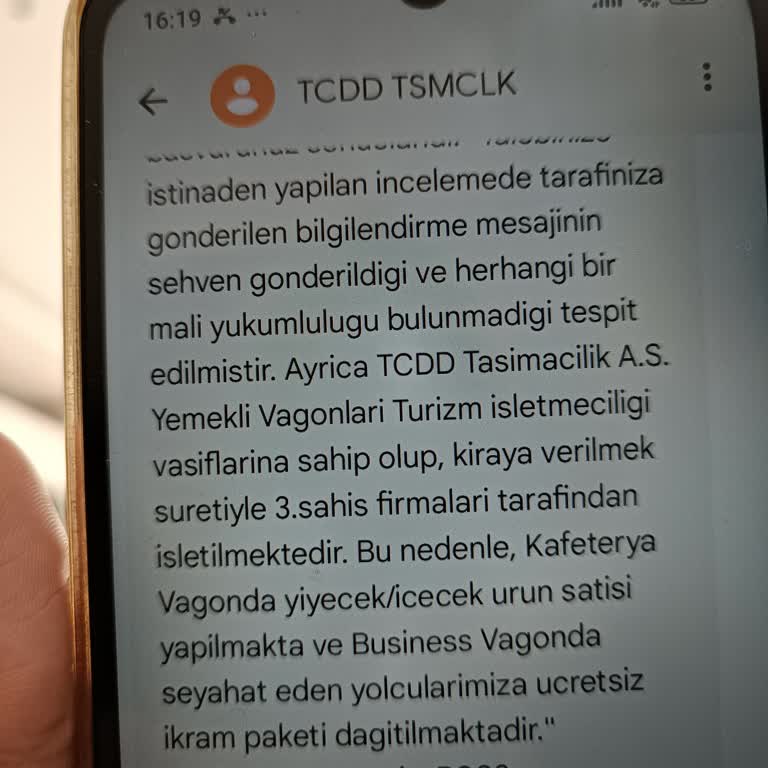 TCDD YHT Business Vagonda İkram Ayrımcılığı Ve Çözüm Eksikliği