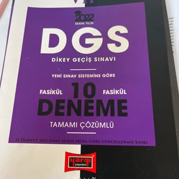 Eski Basım DGS Deneme Kitabında Hatalı Ve Yetersiz Çözüm Kitapçığı Sorunu