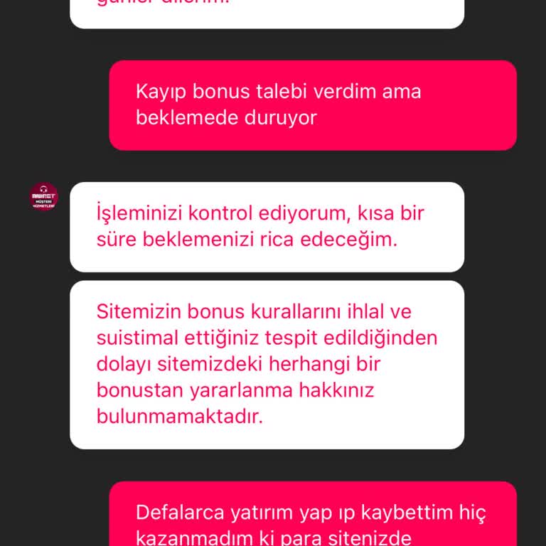Kayıp Bonusum Haksız Yere Kapatıldı