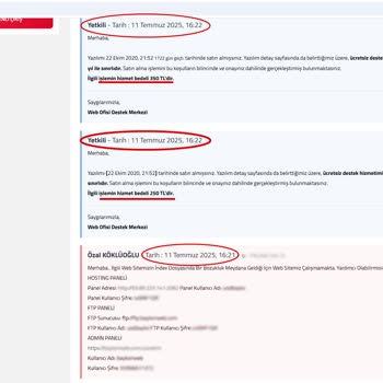 Web Sitesinde Sürekli Bozulmalar Ve Ek Ücret Talepleri