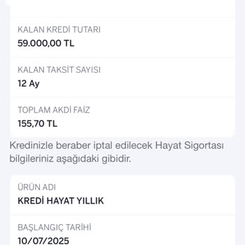 Kredi Erken Kapatma Talebim Engelleniyor