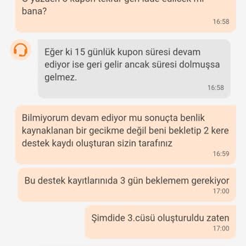 Kayıp Sipariş Ve İptal Edilen Kupon Nedeniyle Haftalardır Mağdur Ediliyorum