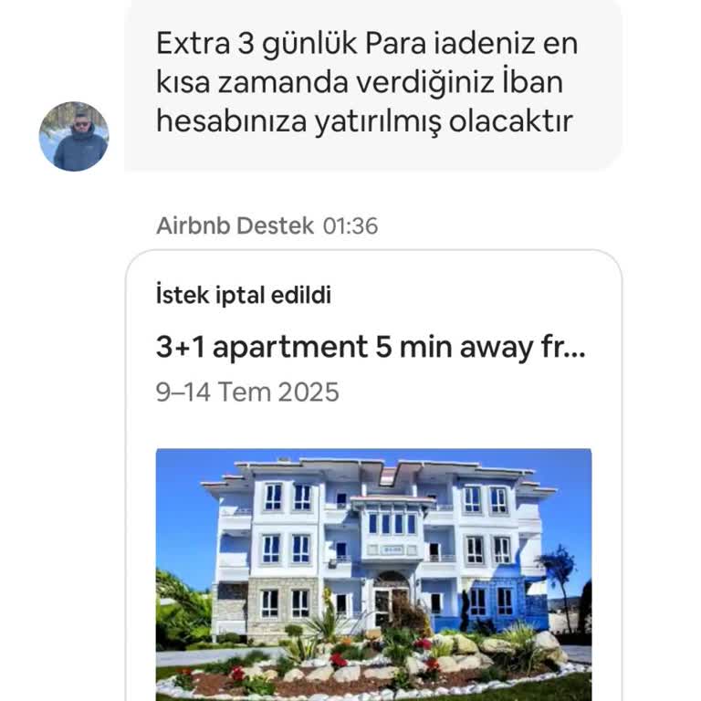 Airbnb Orman Yangını Nedeniyle İptal Edilmeyen Rezervasyon Ve Geri Ödenmeyen Ücret