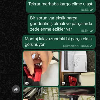 Eksik Ve Hasarlı Parça Gönderimi Sonrası Ücret İadesi Ve İletişim Sorunu