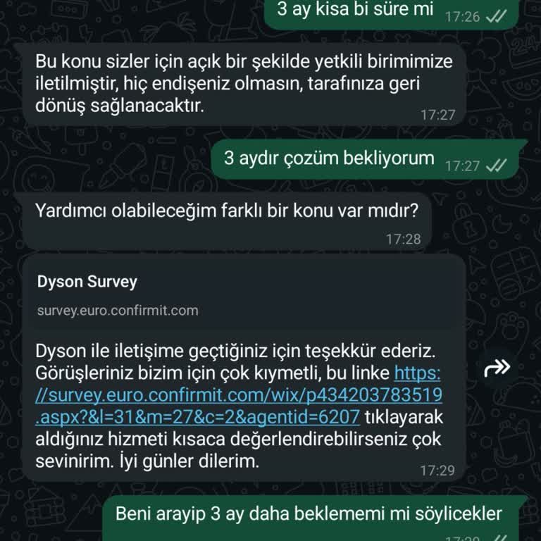 Dyson Yetkili Servisinde Çözüm Ve İlgi Eksikliği Yaşadım