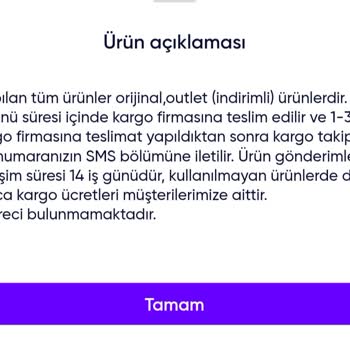 Orijinal Diye Satılan Ürünler Muadil Ve Kalitesiz Çıktı