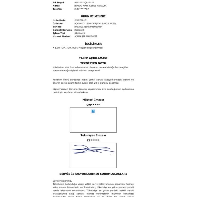 Vestel Çamaşır Makinesi Arızası Çözülmüyor, Değişim Talebimiz Karşılanmadı
