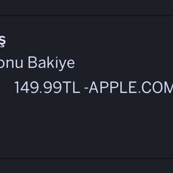 Apple Tarafından Bilgim Dışında Yapılan Kredi Kartı Çekimleri Ve Güvenlik Endişesi
