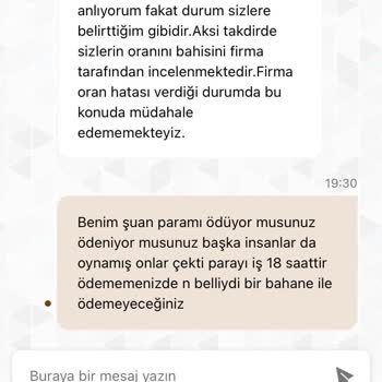 Kazancım Oran Hatası Bahane Edilerek Silindi