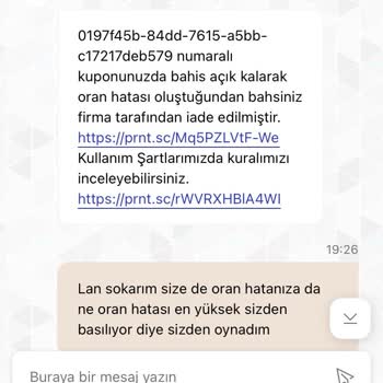 Kazancım Oran Hatası Bahane Edilerek Silindi