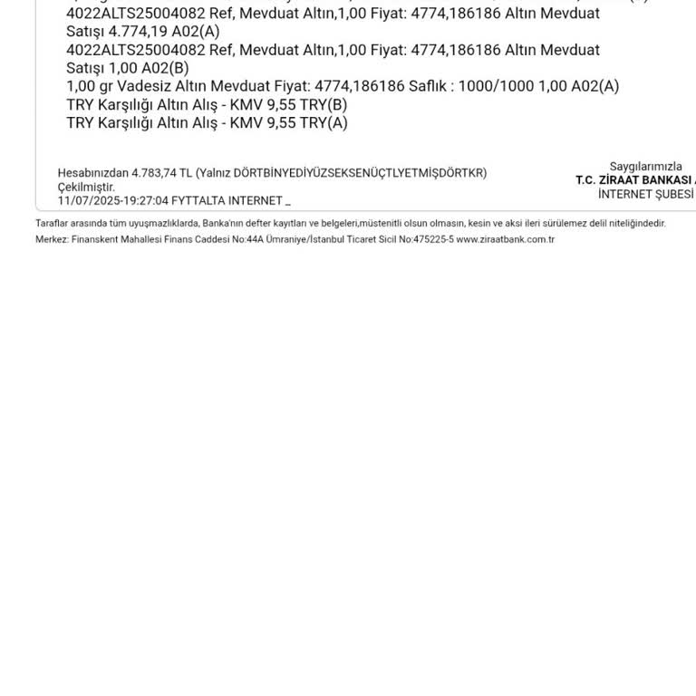 Ziraat Bankası Altın Alımında Yüksek Makas Aralığı Mağduriyeti