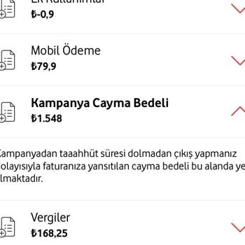 Vodafone'dan Aldığım Akıllı Saatlerin İadesinde Haksız Cayma Bedeli Yansıtıldı