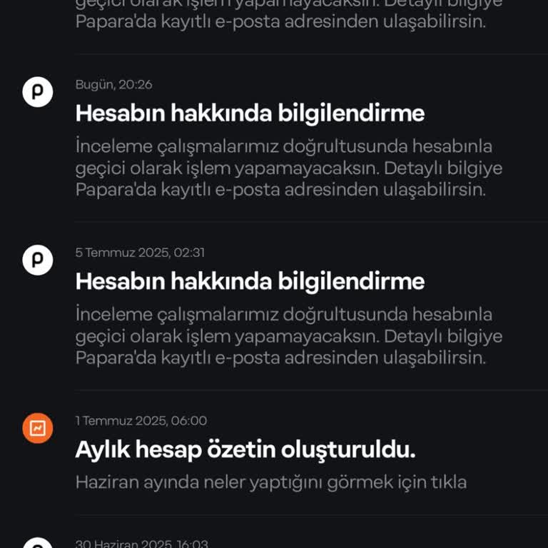 Papara Hesabım Uzun Süredir İncelemede, Destek Yetersiz Kaldı