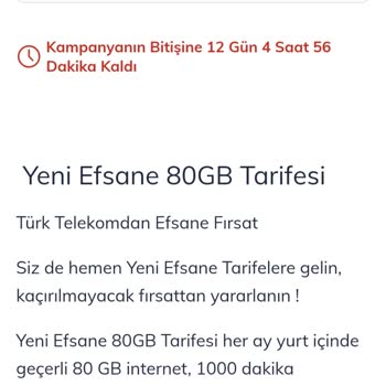 Türk Telekom'da Hediye 20 GB Kampanyası Gerçekleşmedi