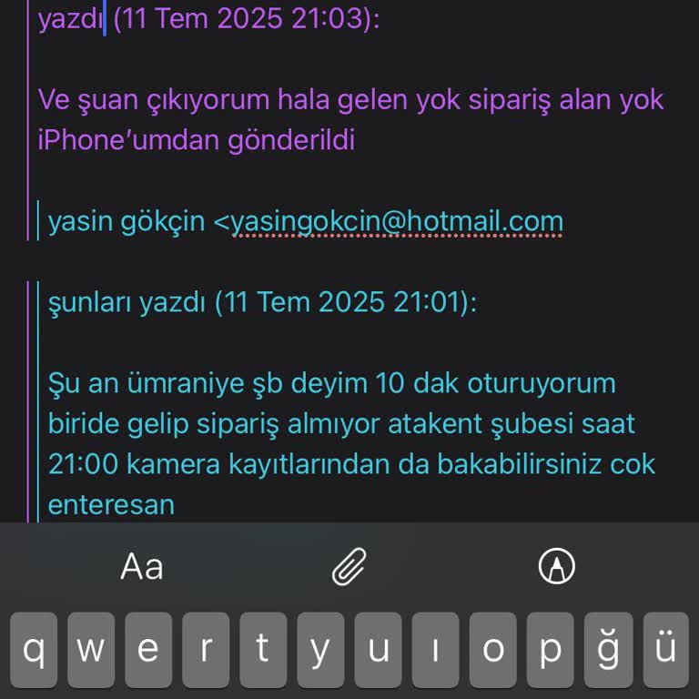 Sipariş Alınmayan Masada Yaşanan Saygısızlık