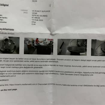 Sürekli Arızalanan Robot Süpürge Ve Yetersiz Servis Deneyimi