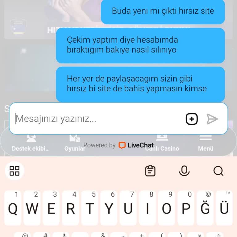 Çekim Sonrası Bakiyem Sıfırlanmış