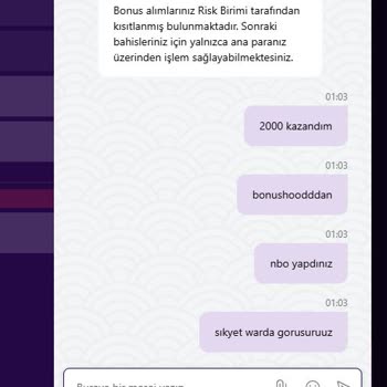 Kazanç Sonrası Bonus Kullanımım Kapatıldı, İşlemler Engellendi